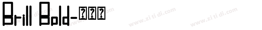 Brill Bold字体转换